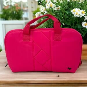 Lug Flash Se Cosmetic Case Magenta Barbie Pink Brush Stroke Clearview Travel
